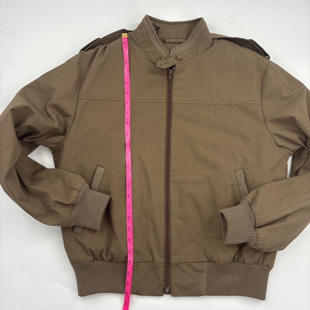 Haggar Men's Tan/Brown Military Jacket - Picture 11 of 12